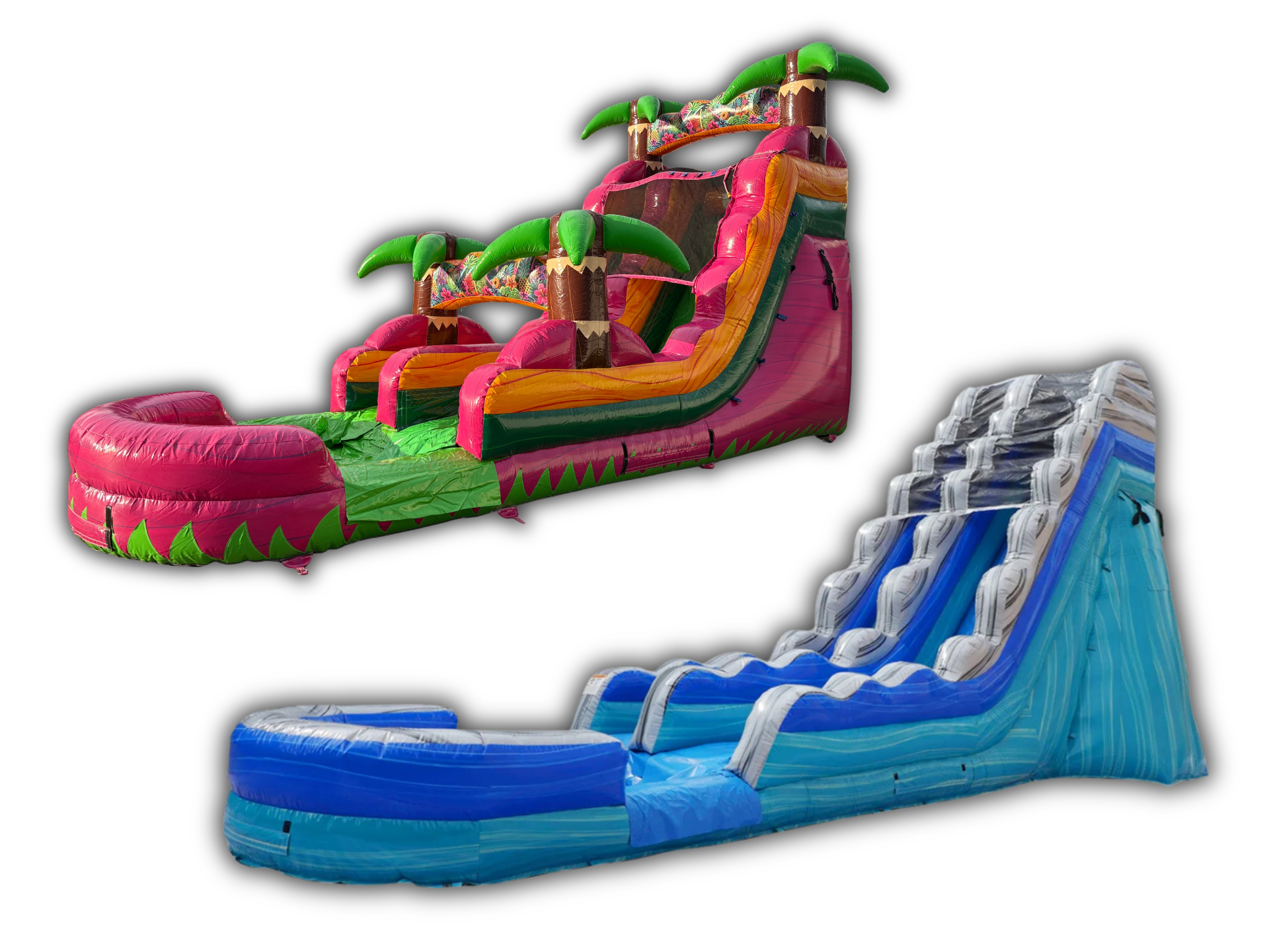 Tall inflatable water slide rental perfect for hot summer days in Lakeland, FL